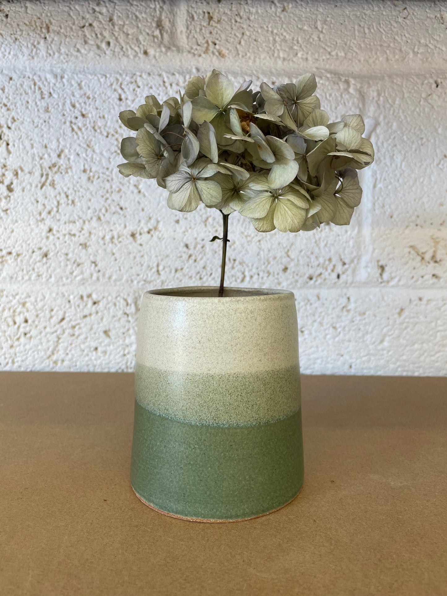 Lagoon Green Short Vase